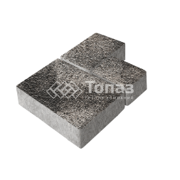 Тротуарная плитка Бергамо, агат коричневый с мраморной крошкой, 6 см