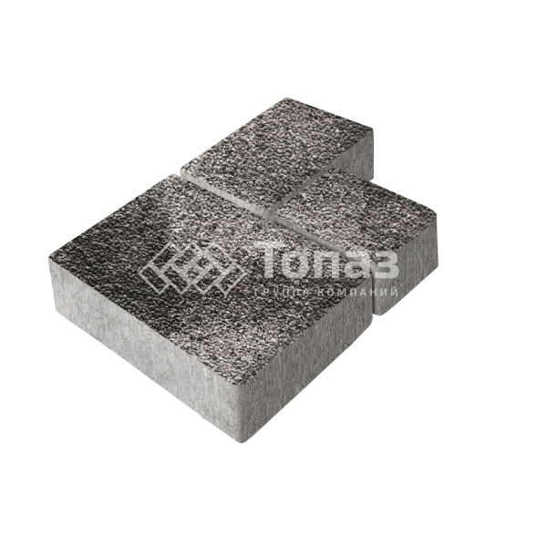 Тротуарная плитка Бергамо, агат коричневый с мраморной крошкой, 6 см