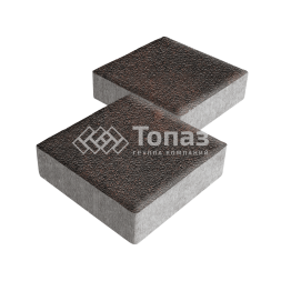 Тротуарная плитка Квадрат 200х200х60, кармен на камне