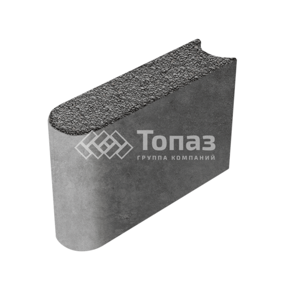 Камень бортовой БРШ 50.20.8, джафар черный с мраморной крошкой