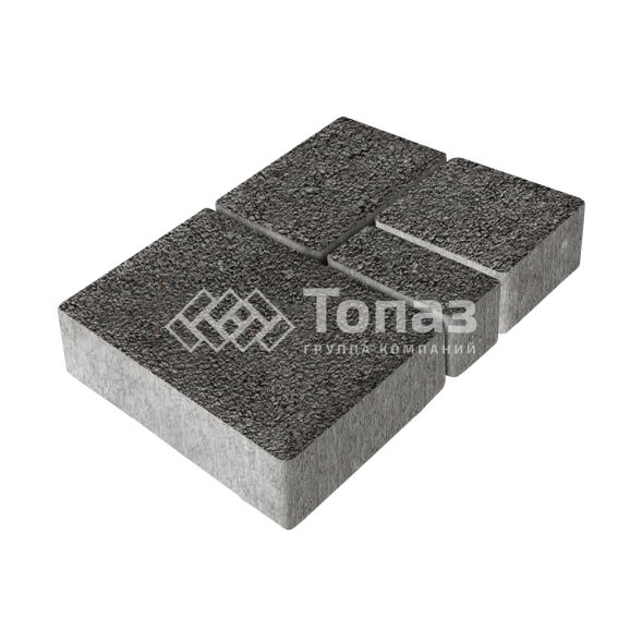 Тротуарная плитка Мюнхен, джафар черный на камне, 4 см