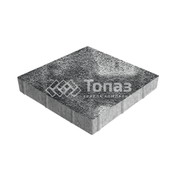 Тротуарная плитка Квадрат 500х500х70, черно-белая с гранитной крошкой 