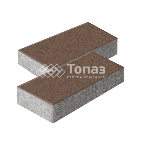 Тротуарная плитка 600х300х60, коричневая