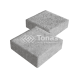 Тротуарная плитка Квадрат 200х200х40, серо-белая