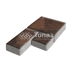 Тротуарная плитка Рубико, сорренто с гранитной крошкой, 4 см