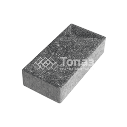 Тротуарная плитка 200х100х60, аляска черная на камне