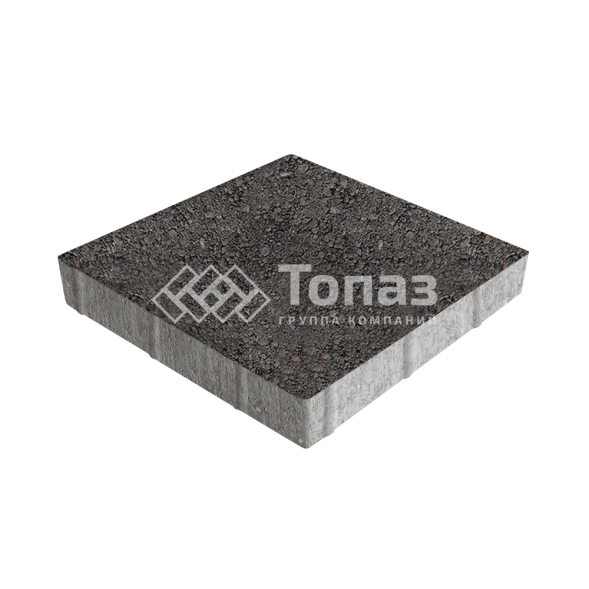Тротуарная плитка Квадрат 500х500х70, джафар черный