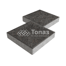 Тротуарная плитка Квадрат 500х500х70, джафар черный