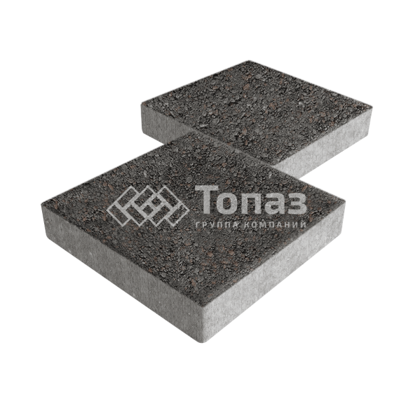 Тротуарная плитка Квадрат 500х500х70, джафар черный