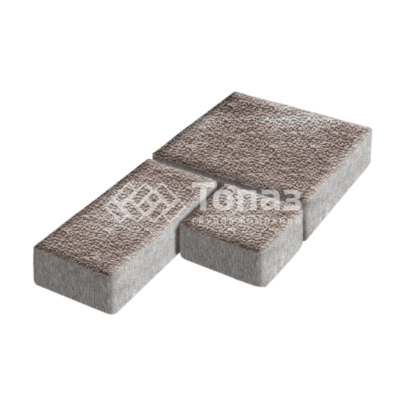 Тротуарная плитка Рубико, авантюр с мраморной крошкой, 6 см