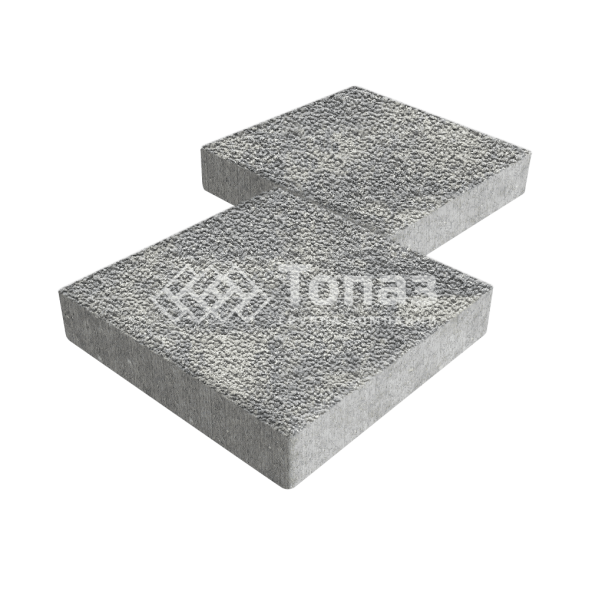 Тротуарная плитка Квадрат 500х500х70, аква с мраморной крошкой