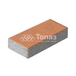 Тротуарная плитка 600х300х60, оранжевая