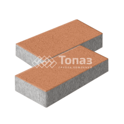 Тротуарная плитка 600х300х60, оранжевая