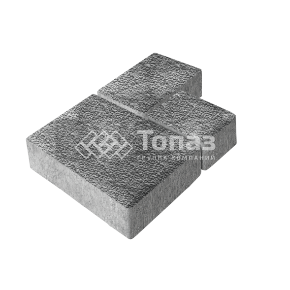 Тротуарная плитка Бергамо, антрацит с мраморной крошкой, 6 см