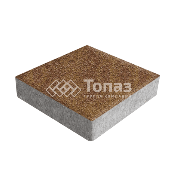 Тротуарная плитка Квадрат 200х200х60, листопад на камне