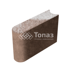 Камень бортовой БРШ 50.20.8, хаски на камне, коричневое основание