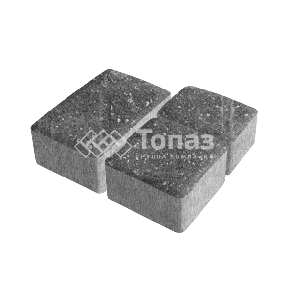 Тротуарная плитка Старый город, аляска черная, 4 см