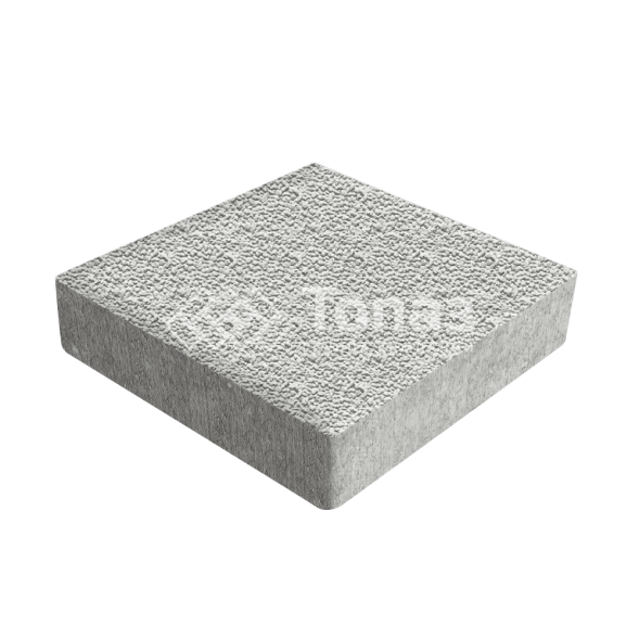 Тротуарная плитка Квадрат 200х200х40, белая с мраморной крошкой