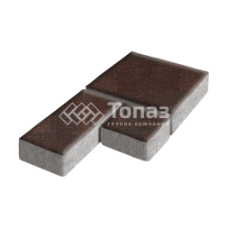 Тротуарная плитка Рубико, клинкер, 6 см