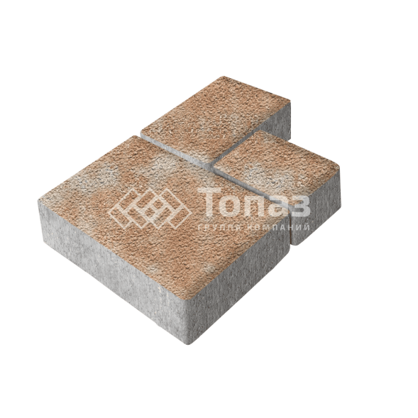 Тротуарная плитка Бергамо, сансет на камне, 6 см 