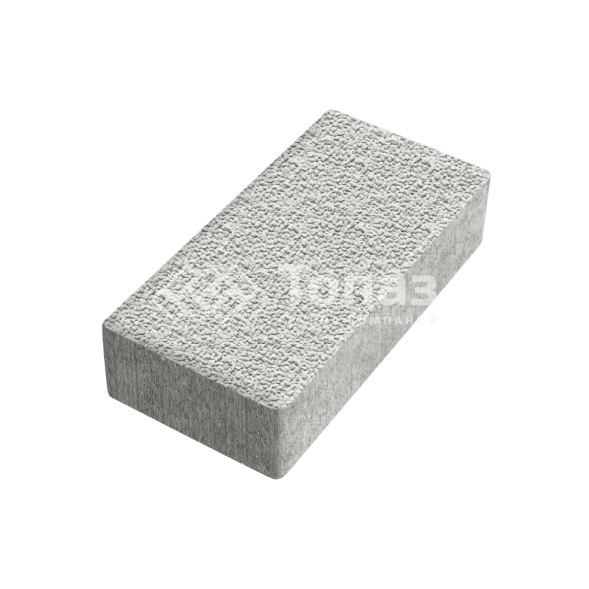 Тротуарная плитка 200х100х40, белая с гранитной крошкой