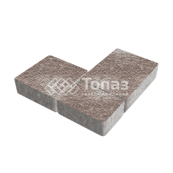 Тротуарная плитка Новый город, авантюр с гранитной крошкой, 4 см