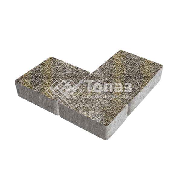 Тротуарная плитка Новый город, степь с мраморной крошкой, 4 см