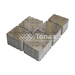 Тротуарная плитка Антик, степь с гранитной крошкой, 4 см