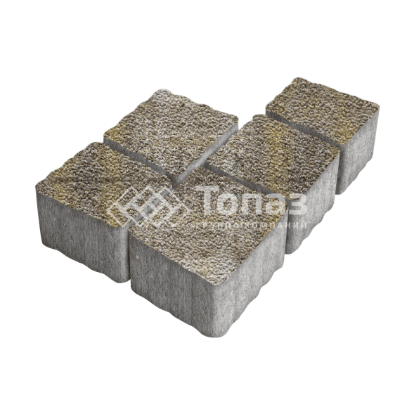 Тротуарная плитка Антик, степь с гранитной крошкой, 4 см