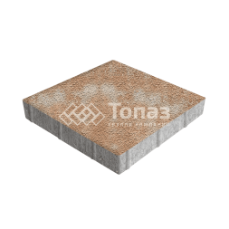 Тротуарная плитка Квадрат 500х500х70, сансет на камне 