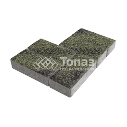 Тротуарная плитка 200х100х80, янтарь с гранитной крошкой