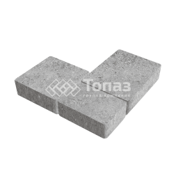 Тротуарная плитка Новый город, серо-белая, 6 см