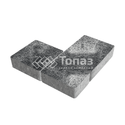 Тротуарная плитка Новый город, черно-белая с гранитной крошкой, 4 см 