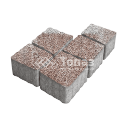 Тротуарная плитка Антик, хаски с гранитной крошкой, 4 см