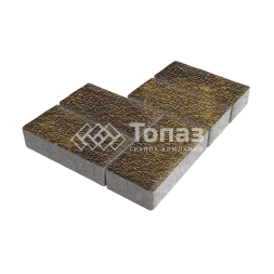 Тротуарная плитка 200х100х40, осень с мраморной крошкой