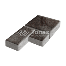 Тротуарная плитка Рубико, мокко, 6 см