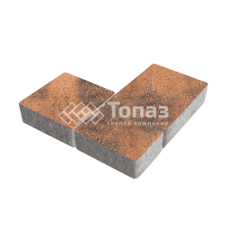 Тротуарная плитка Новый город, сомон, 6 см