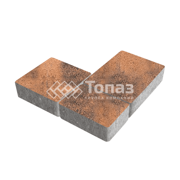 Тротуарная плитка Новый город, сомон, 6 см