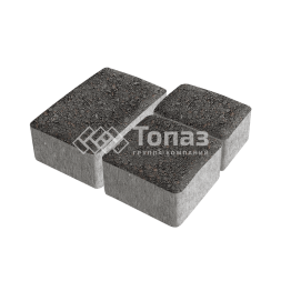 Тротуарная плитка Старый город, джафар черный, 4 см