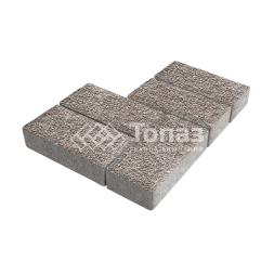 Тротуарная плитка 200х100х40, сахара с мраморной крошкой