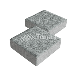 Тротуарная плитка Квадрат 200х200х40, серая с мраморной крошкой