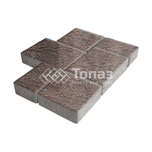 Тротуарная плитка Новый город, яшма с мраморной крошкой, 4 см