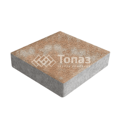 Тротуарная плитка Квадрат 200х200х40, сансет на камне 