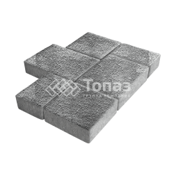 Тротуарная плитка Новый город, антрацит с гранитной крошкой, 4 см