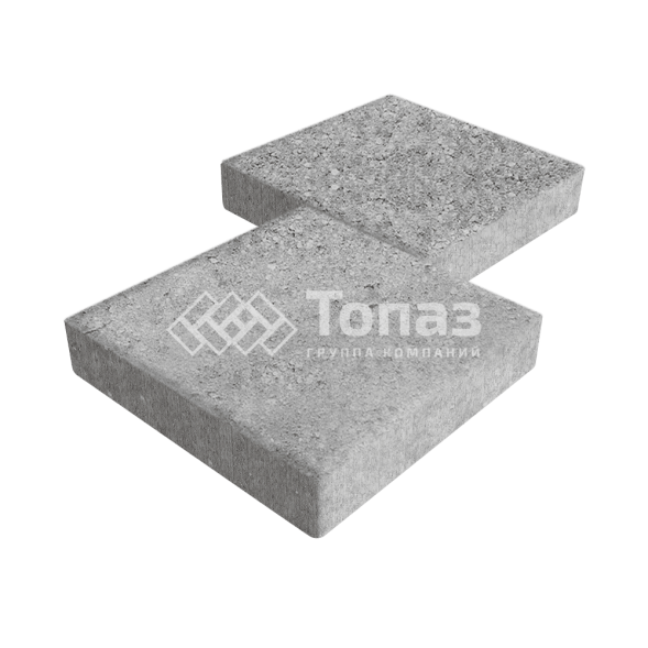 Тротуарная плитка Квадрат 500х500х70, серо-белая