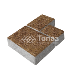 Тротуарная плитка Бергамо, листопад с мраморной крошкой, 6 см