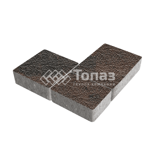 Тротуарная плитка Новый город, конго с мраморной крошкой, 6 см