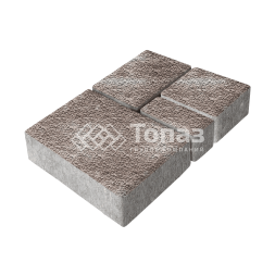 Тротуарная плитка Мюнхен, авантюр с мраморной крошкой, 6 см