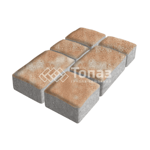 Тротуарная плитка Старый город, сансет, 6 см 