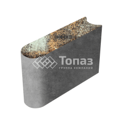 Камень бортовой БРШ 50.20.8, агат кофейный 